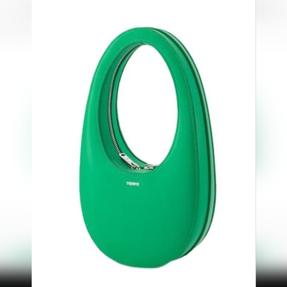 NWT Coperni MINI SWIPE Green Leather Hobo Handbag-$740